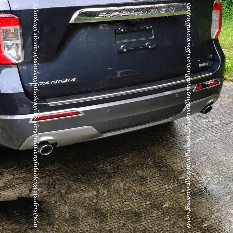 for ford  Explorer 2020-2022 Chrome Rear Bumper Fog Light Lamp Frame Cover Trim