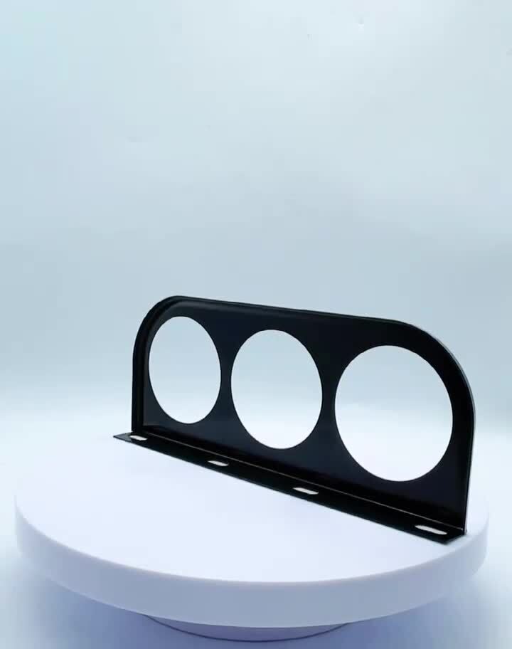 2-1/16 Triple Gauge Mounting Bracket Pod Holder 52mm Gauges Dashboard 3 Hole