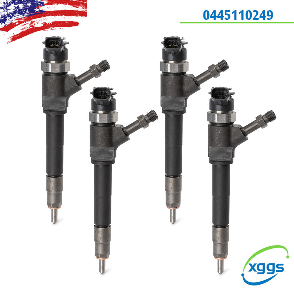 4-piece set 0445110249 common rail fuel injectors for Ford Ranger and for Mazda