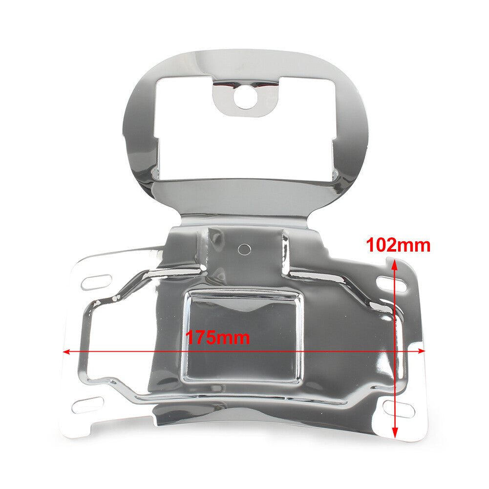 License Plate Relocation Holder Bracket Kit for Harley Touring Black Motorcycle Q