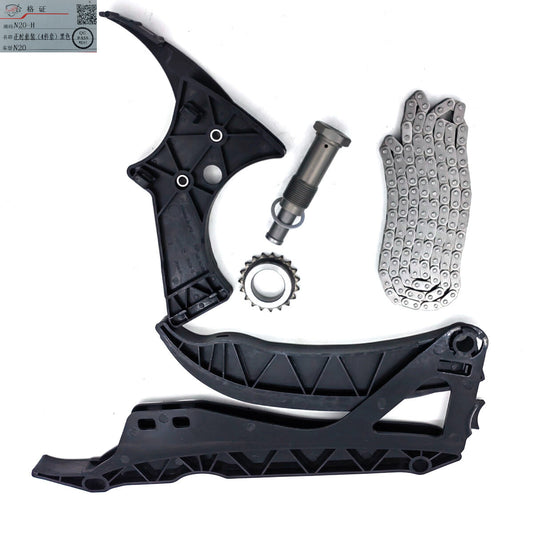 for BMW F30 F10 F32 20i 28i 2.0L Turbo L4 N20 N26 Engine Timing Chain Kit Black Q