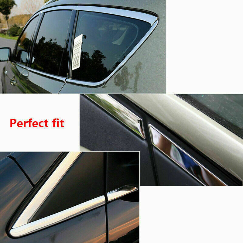 for Ford Escape Kuga 2013-2019 Chrome steel Window Sill Trim Molding Strip 10Pcs
