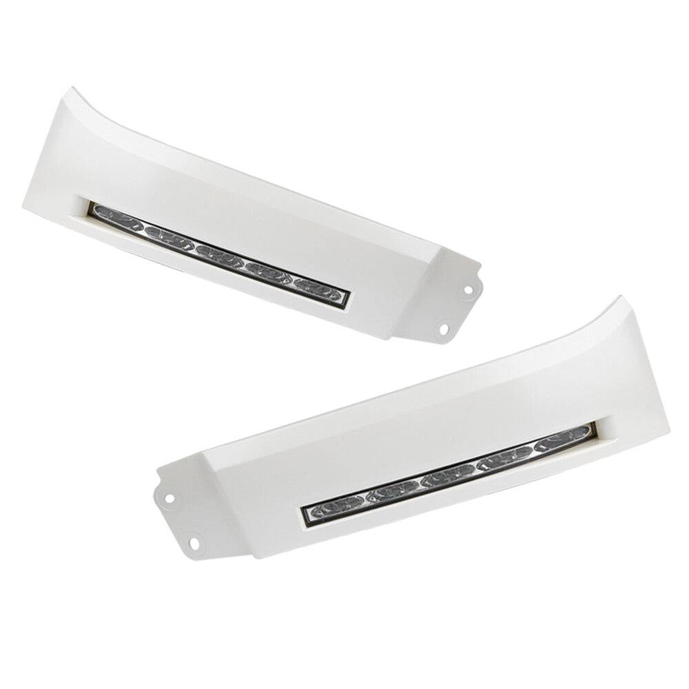 A pair of white LED daytime fog lights (Dr.) for 2007-2013 for Toyota Tundra.