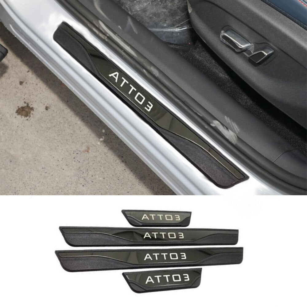 Door Sill Protector Scuff Plate for BYD Atto 3 2023 Car Accessories Guard Panel
