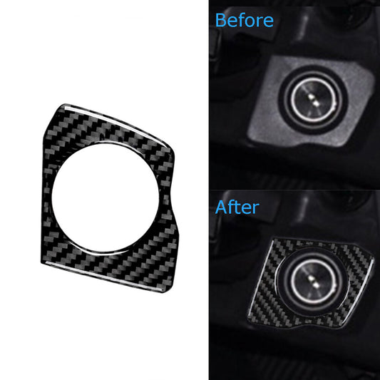 Carbon Fiber Ignition Frame Decorative Cover Trim for Jeep for Wrangler JK 2011-2017