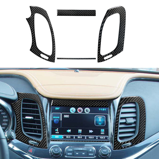For 6Series E63 E64 2004-2010 Red Carbon Fiber Central Air Vent Cover Trim v