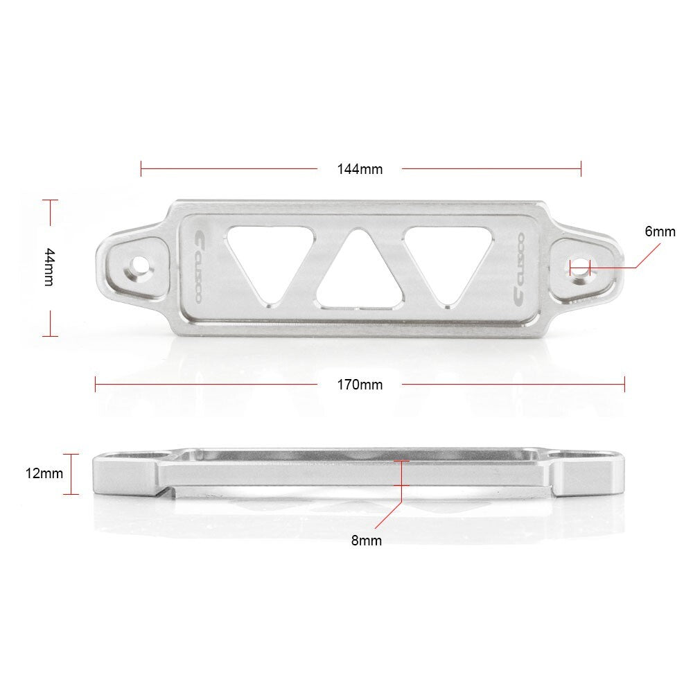 Silver Aluminum Battery Tie Down For EG DEL SOL S2000 Integra Q