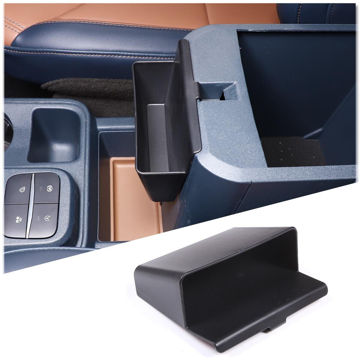 Carbon fiber ABS internal window switch lifting cover decoration suitable for Tundra 2022+- v