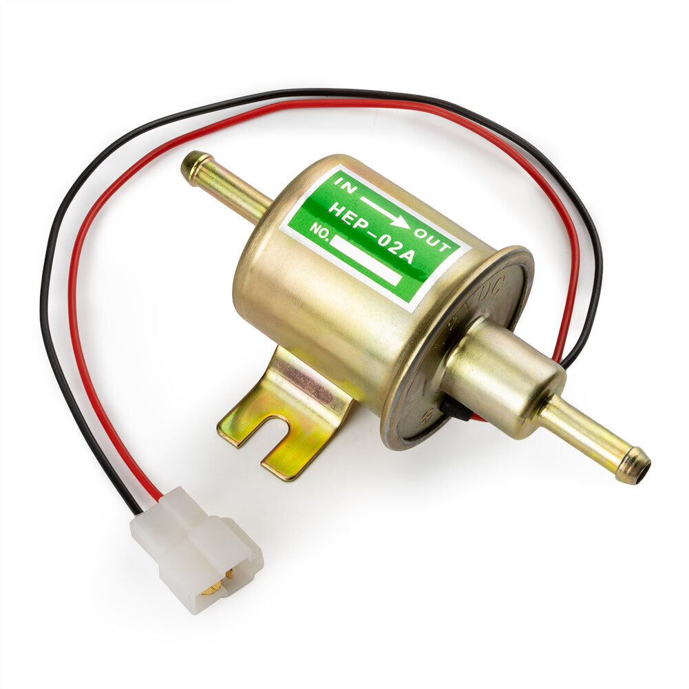 Universal Electric Fuel Pump HEP-02A 4-7PSI 12V Inline Low Pressure Gas Q