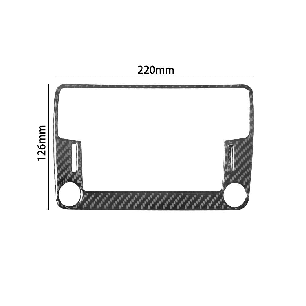 1x Carbon Fiber Interior Rear Cupholder Cover Trim For FX4 2004-2008 v