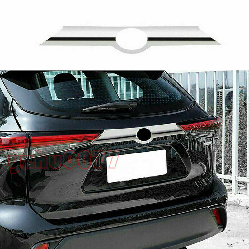 for Toyota Highlander 2020-2023 ABS Chrome Rear Door Trunk Lid Panel Cover Trim