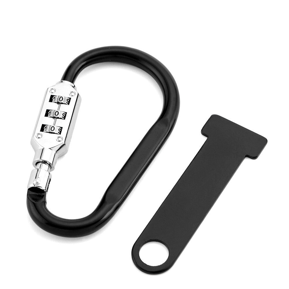 Black Motorcycle Anti-theft Helmet Lock Security Padlock Accessories Bicycles Q
