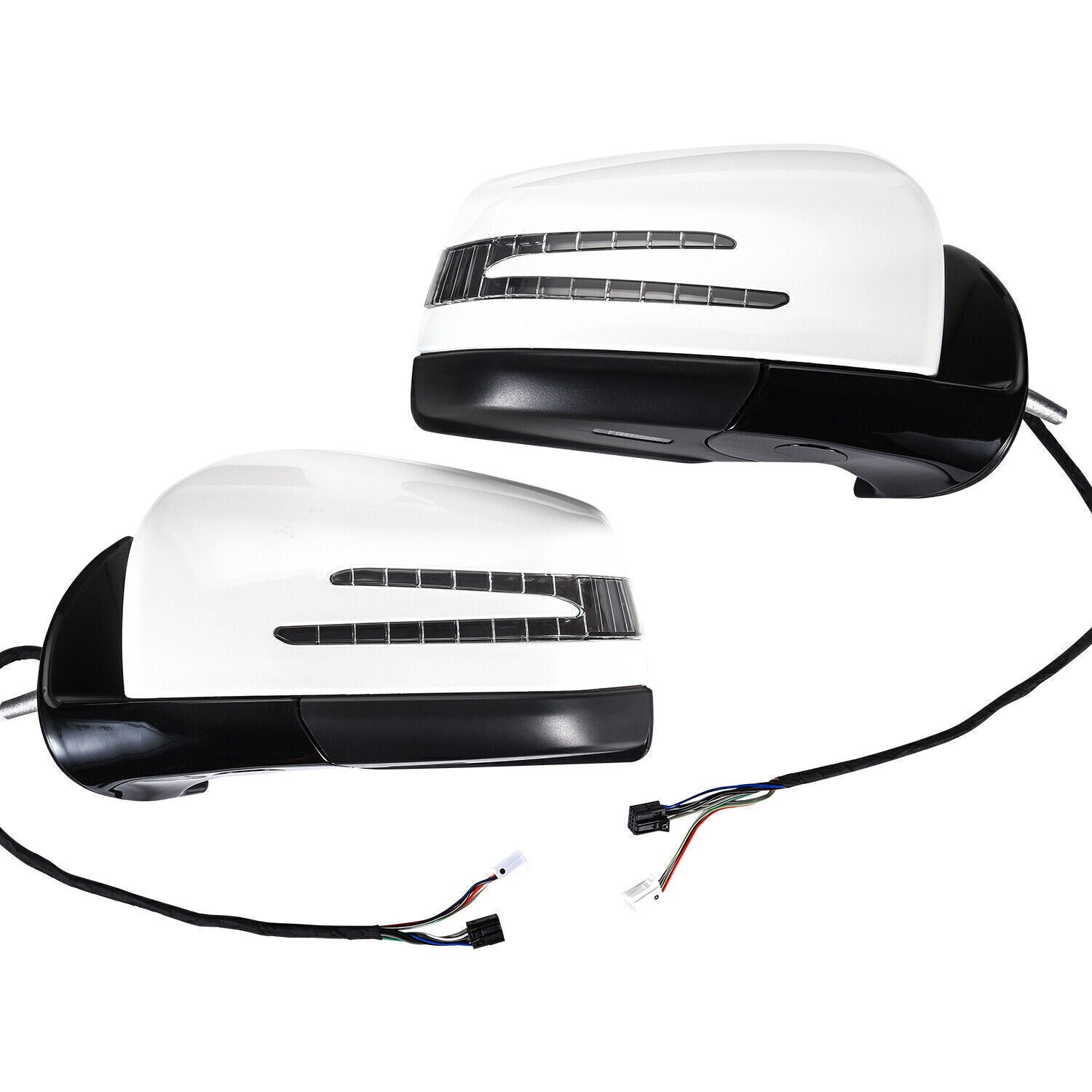 White Side Door Mirror 1 Pair for Mercedes-Benz M GL class ML63 ML350 2005-2011
