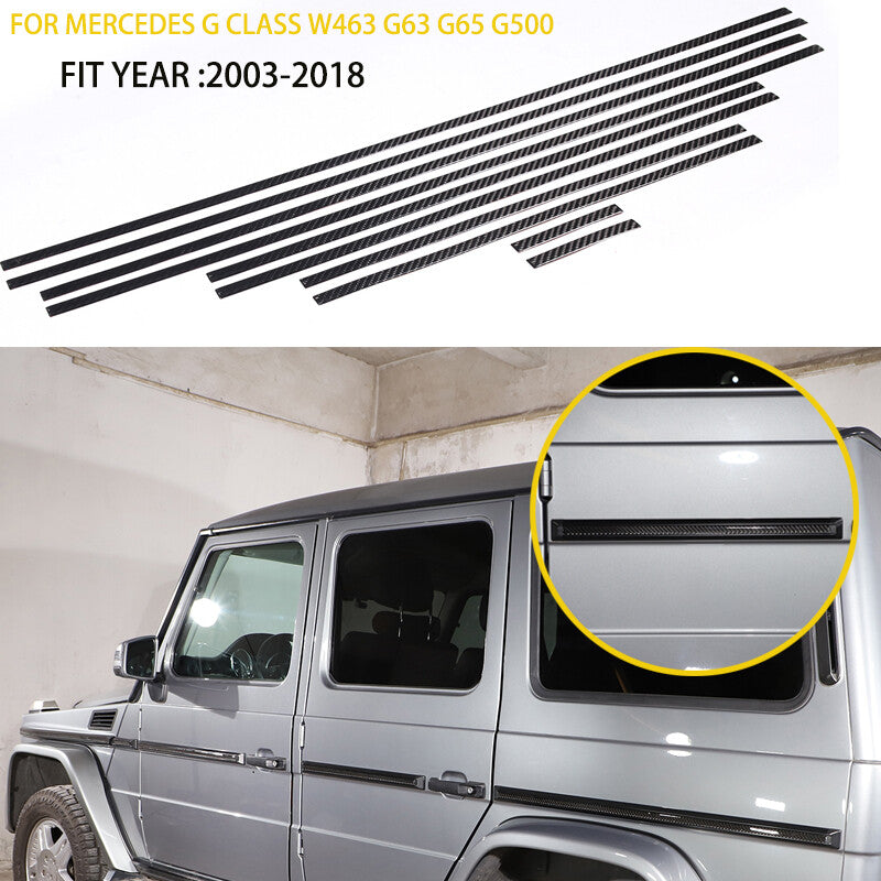 Carbon fiber side-molded decorative stickers for Mercedes G-Class W463 G63 G65 G500 - n