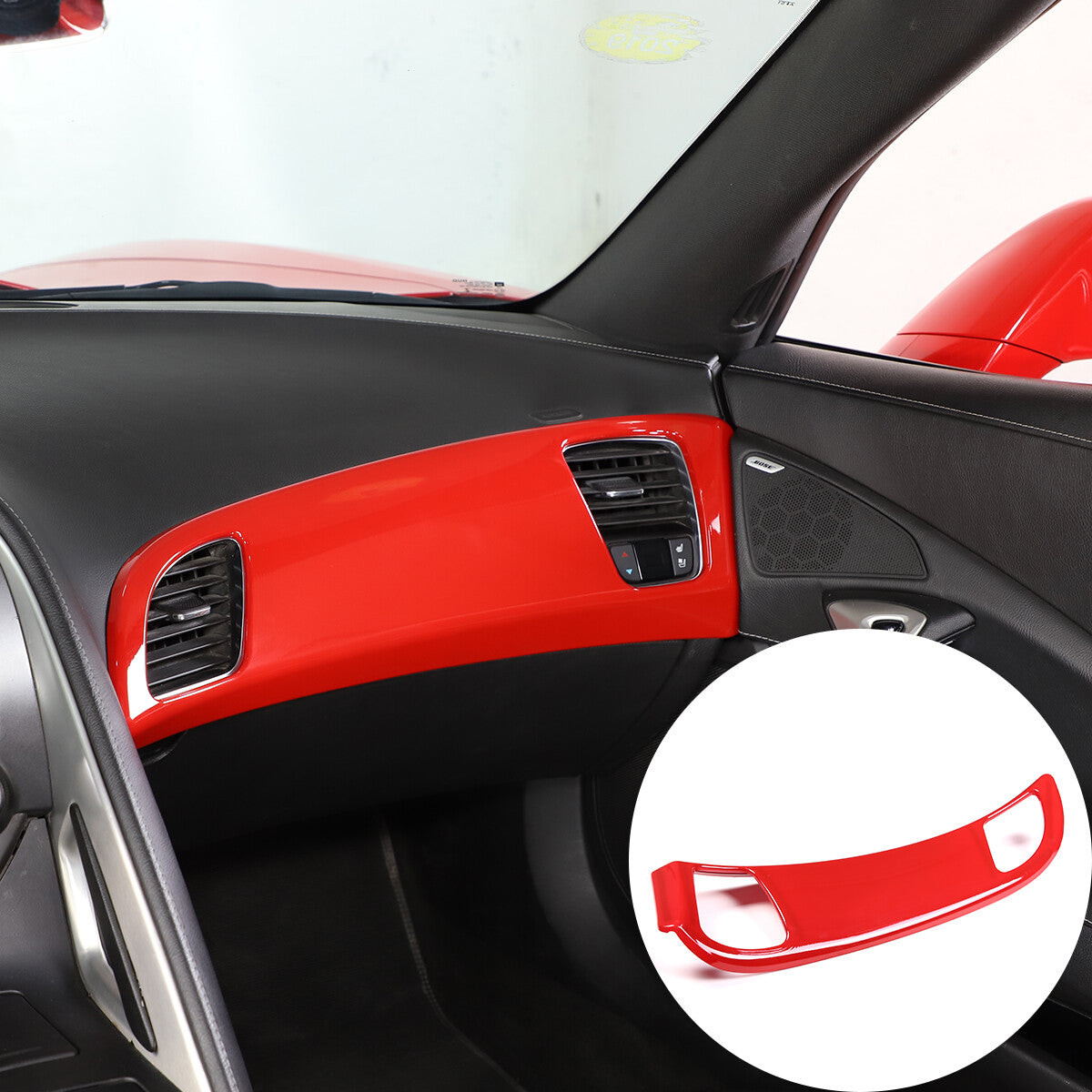 for 3 E90 2005 - 2012 Carbon Fiber Center Console Gear Shift Panel Trim- v
