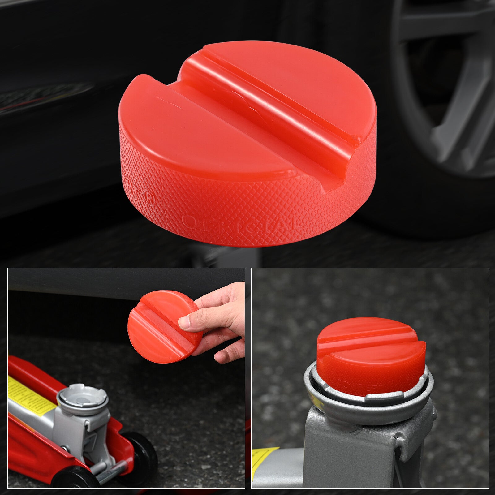 Jack Pad Disk Jacking Stands Slotted Rail Polyethylene Adapter for VW for Skoda for Audi