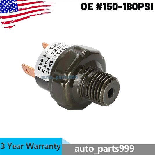 150-180PSI pneumatic switch oil tank mounting thread 1/4 inch NPT 12V/24V suitable for train horns. n