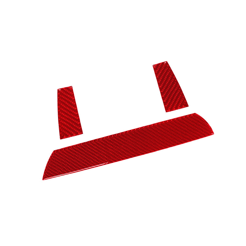 Red Carbon Fiber Central Console Frame Trim for Jetta Sedan 2011-2014 v