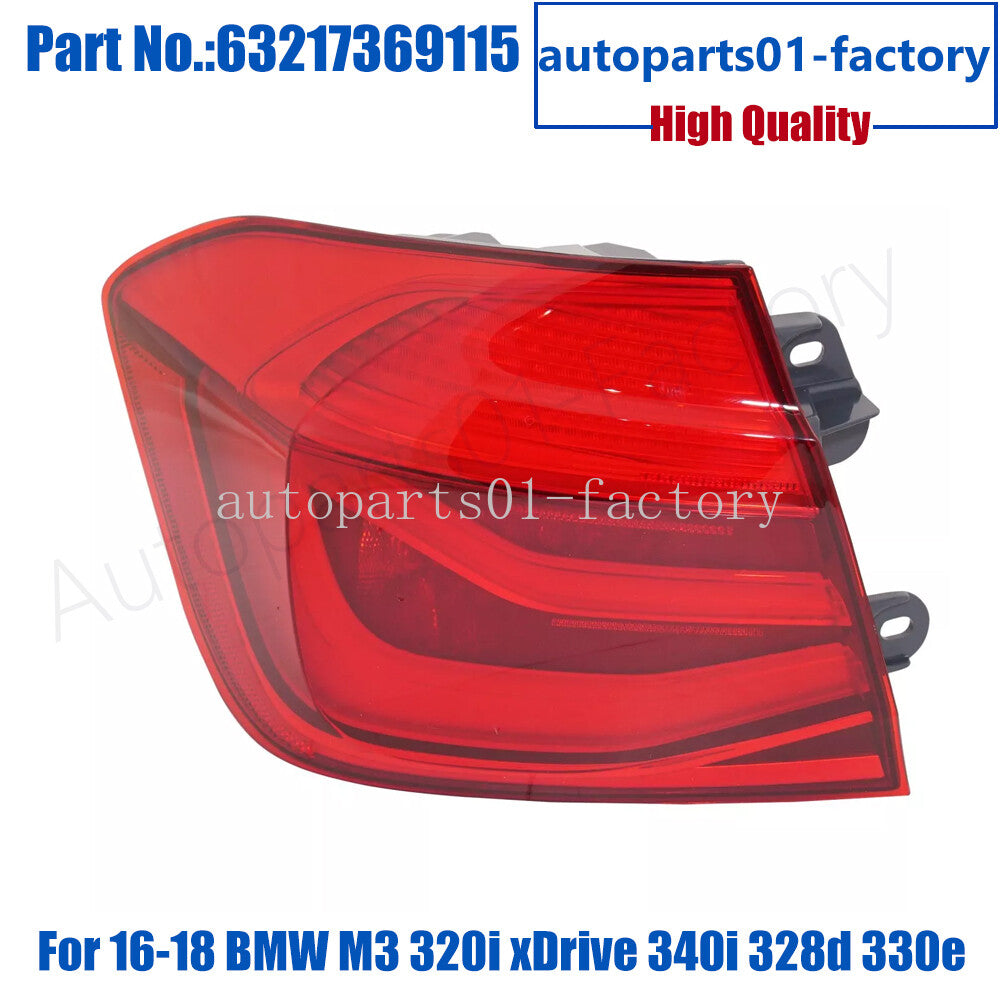 1Driver Side Outer Tail Light Fit For 16-18 for BMW M3 320i xDrive 340i 328d 330e