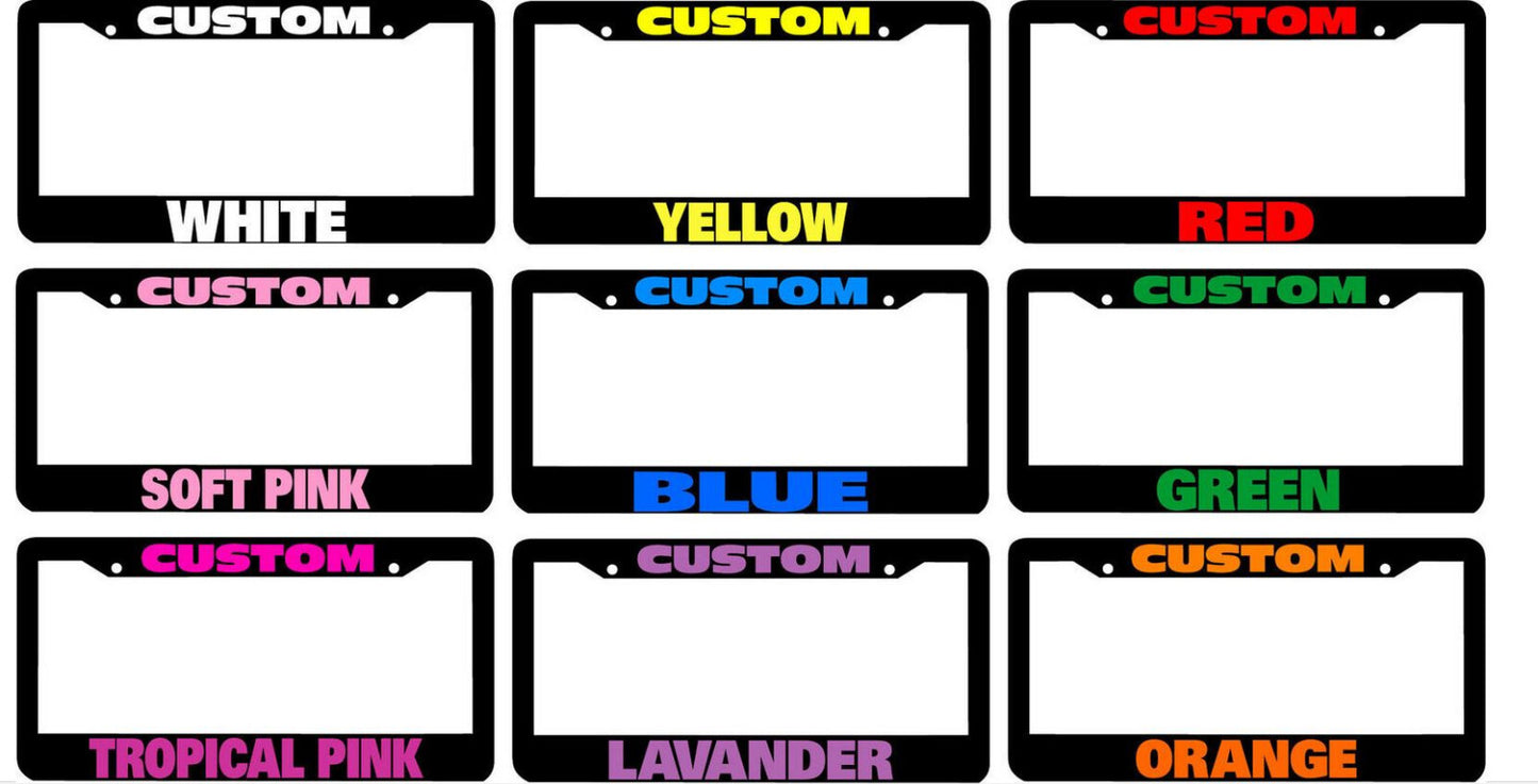 piece car license plate frame cover rear boot, 1 custom color, suitable for Toyota .