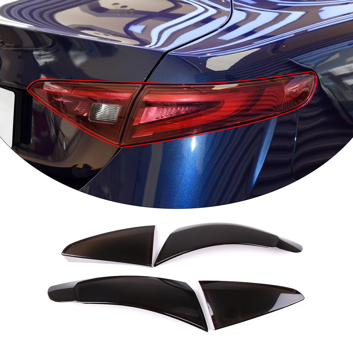 2-Pack Matte Black Front and Rear Badge Cover Ring for Maverick 2022-2023- v