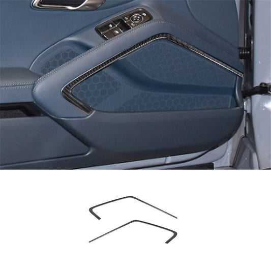 2Pcs Red Carbon Fiber Door Storage Slot Trim Cover For Quest 2004-2006 v