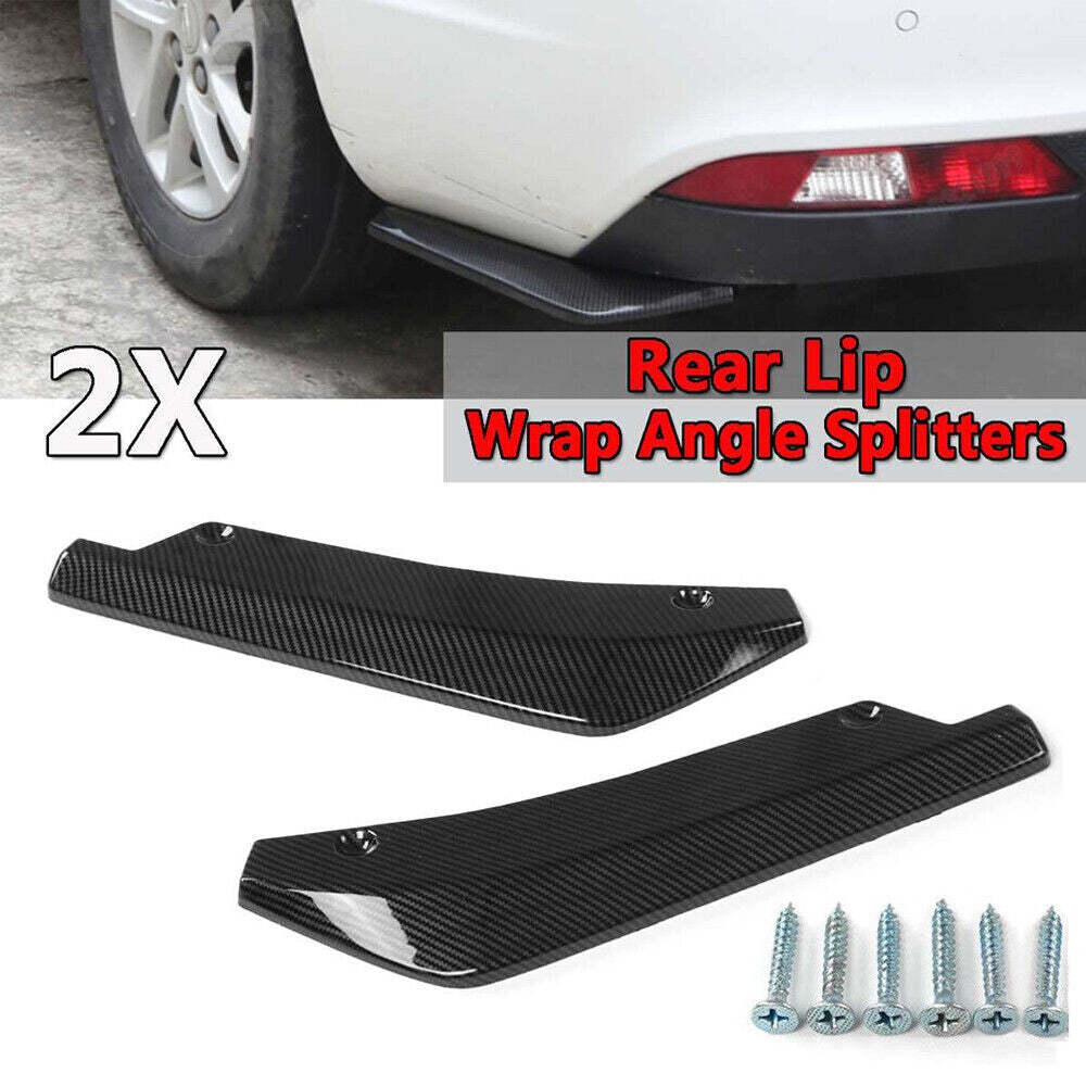 Carbon Fiber 2pcs for Porsche Accessories Rear Bumper Splitter Diffuser Canard