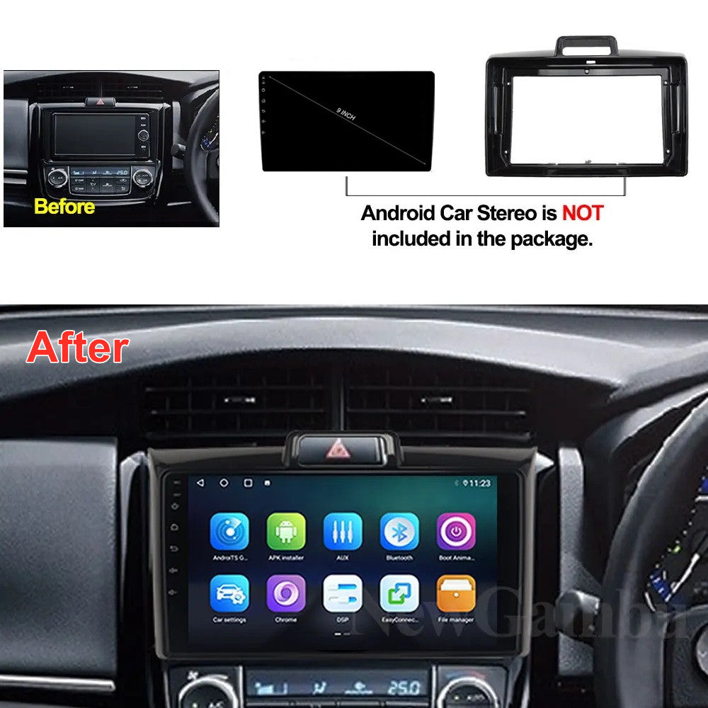 Dual-din 9-inch Fascia car radio panel for Corolla Axio 2015 stereo frame - n
