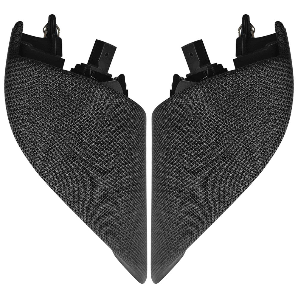 Pair Front Door Window Corner Cover Trim Speaker Black for Model 3 2017-2023