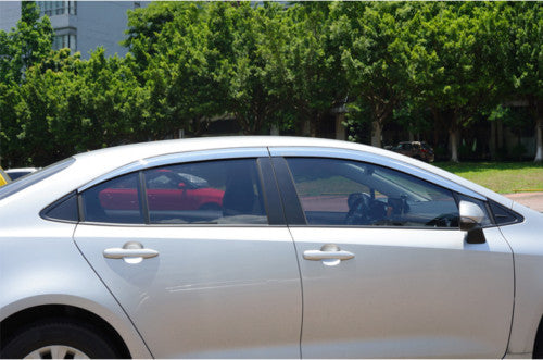 For TOYOT@A for COROLLA 2020-2023 Chrome Window Visor Vent Shades Sun Rain Guard n