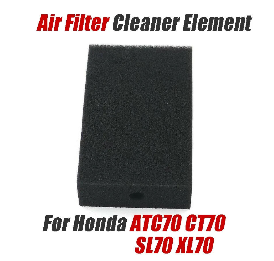 Black Air Filter Cleaner Element for Honda ATC70 CT70 SL70 XL70 K1-K2 1972-1982 Q