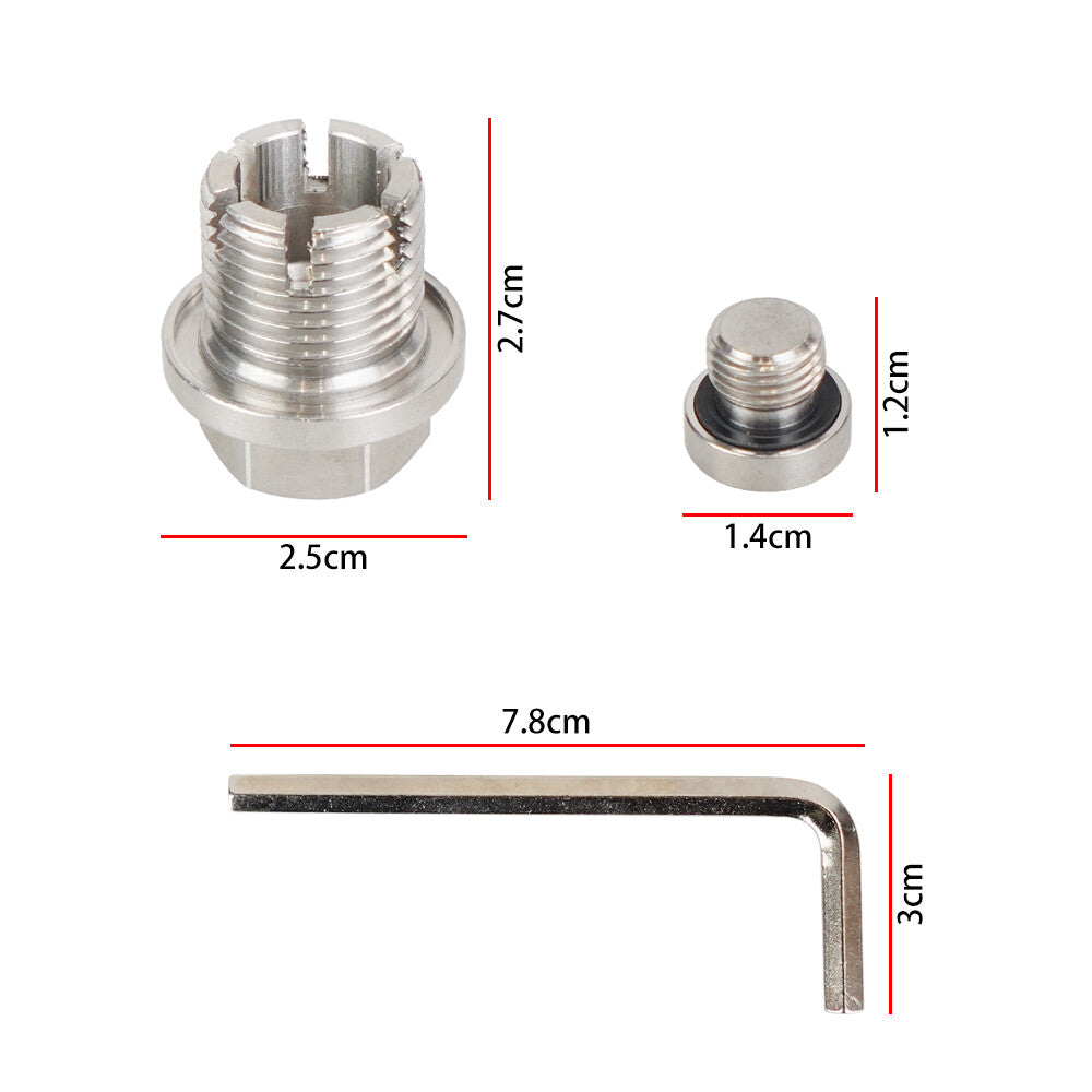 M18.1X1.5 Oil Drain Plug Self Tapping Oil Pan Thread Repair Kit with O-Ring Q