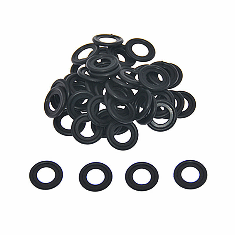 4 sets of door handle end caps with seals suitable for Citroen C2 and C3 (black) D