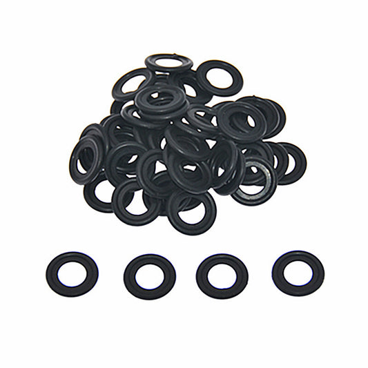 4 sets of door handle end caps with seals suitable for Citroen C2 and C3 (black) D
