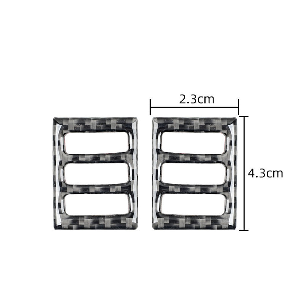 Window Lift Panel Trim Cover Bezel for Camaro 16-18 Carbon Fiber Red v