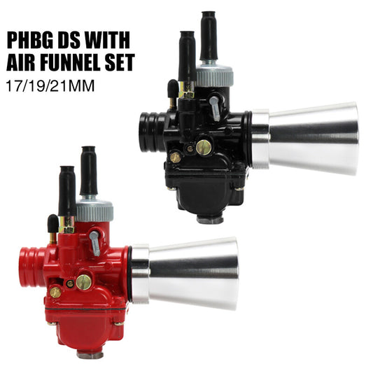 Motorcycle carburetor PHBG 21mm 4-stroke carbide with air filter speed stack Q