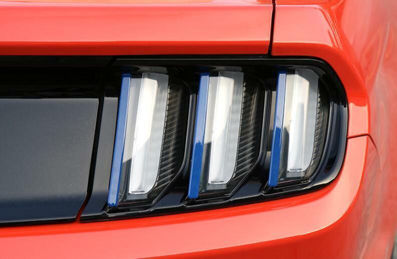 for Ford for Mustang 2015-2022 Paint Blue Exterior Tail Light Lamp Strip Trim 6PCS