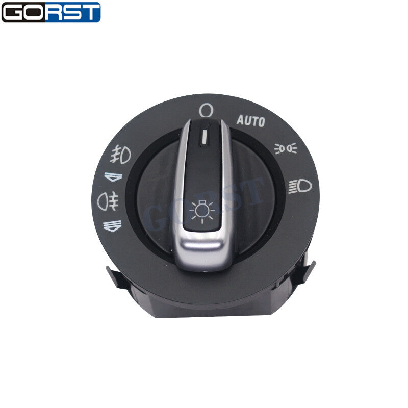 Chrome Headlight Fog Lamp Lights Switch for Audi A6 S6 C6 RS6 Allroad Q7 v