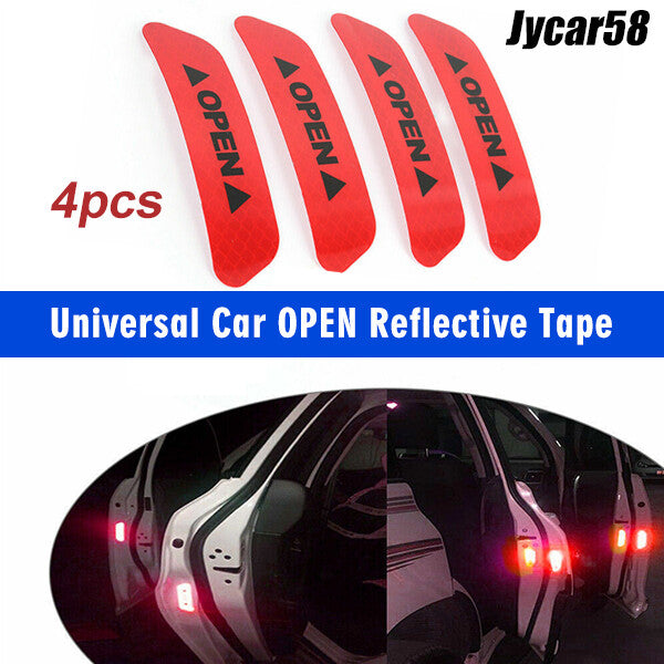 Universal Car Reflective Stickers Car Door Wheel Eyebrow Sticker Decal Warning