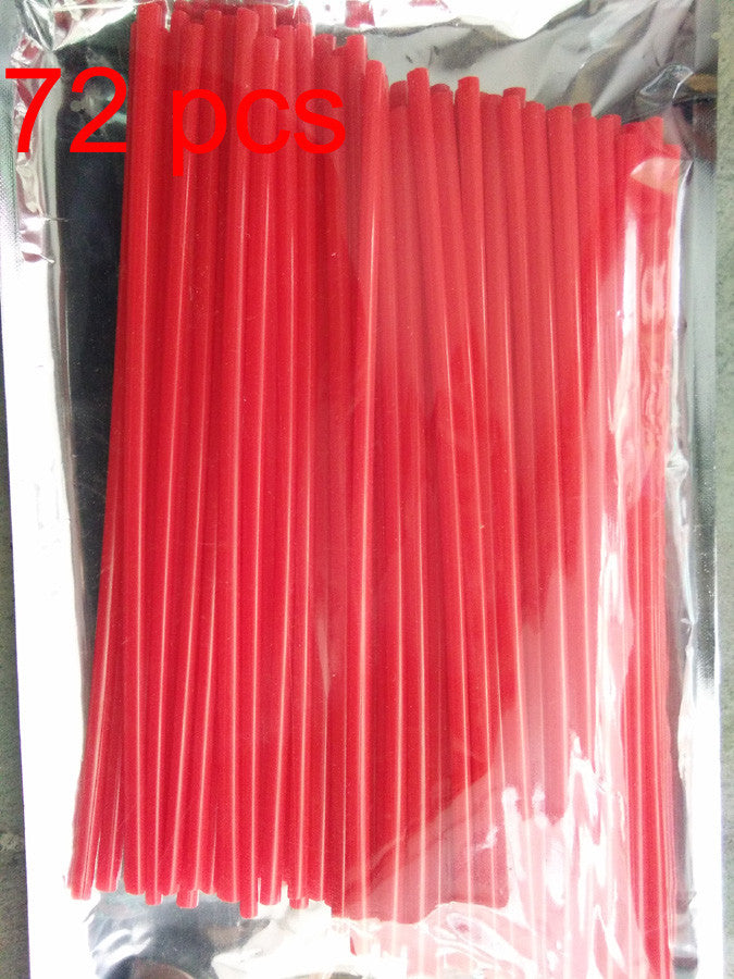 Red Wheel Spoke Wrap Skins Coat Trim Cover Pipe Motorcycle cross Pit Dirt Bike