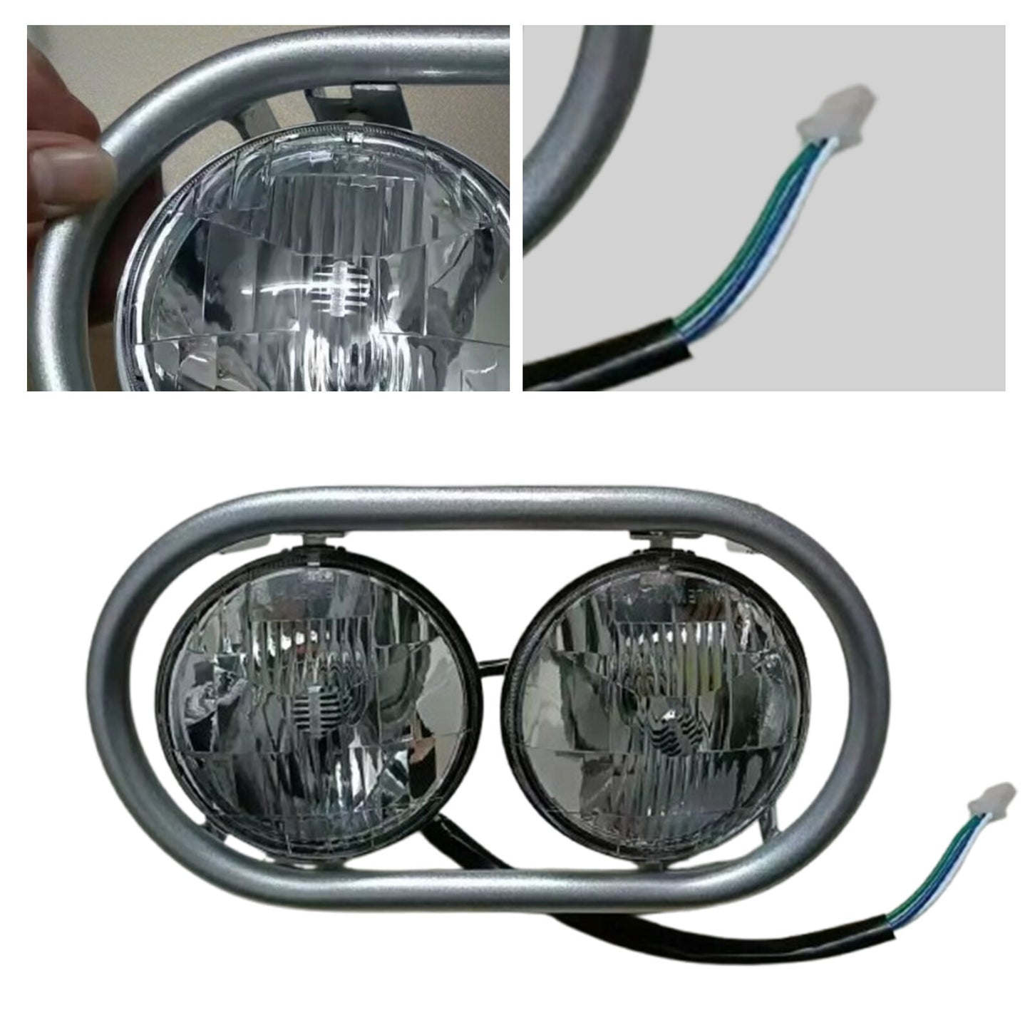 for Honda Monkey BAJA AF28 Z50J JDM Headlights with Wire Harness Lamp Holder