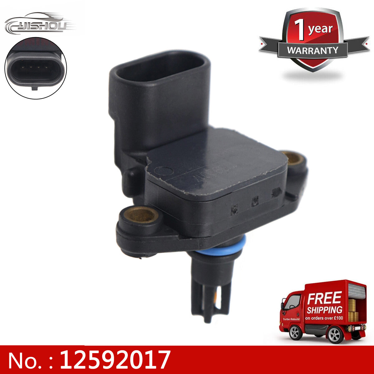 new intake air temperature sensor for 4 Cylinder 2.0 Lite Turbo Boost 12592017