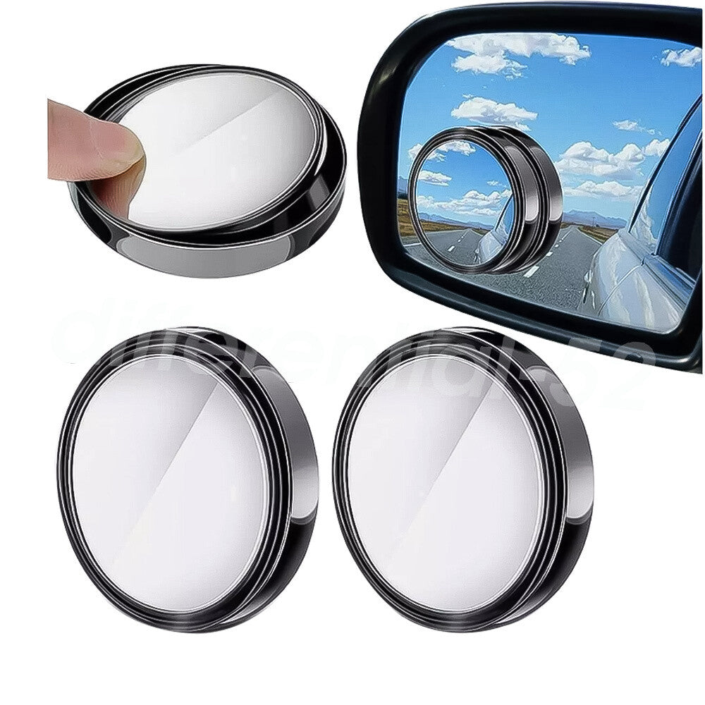 2Pcs Blind Spot Mirrors Round HD Glass Convex Side Rear View Mirror Fit Car 360¡ã