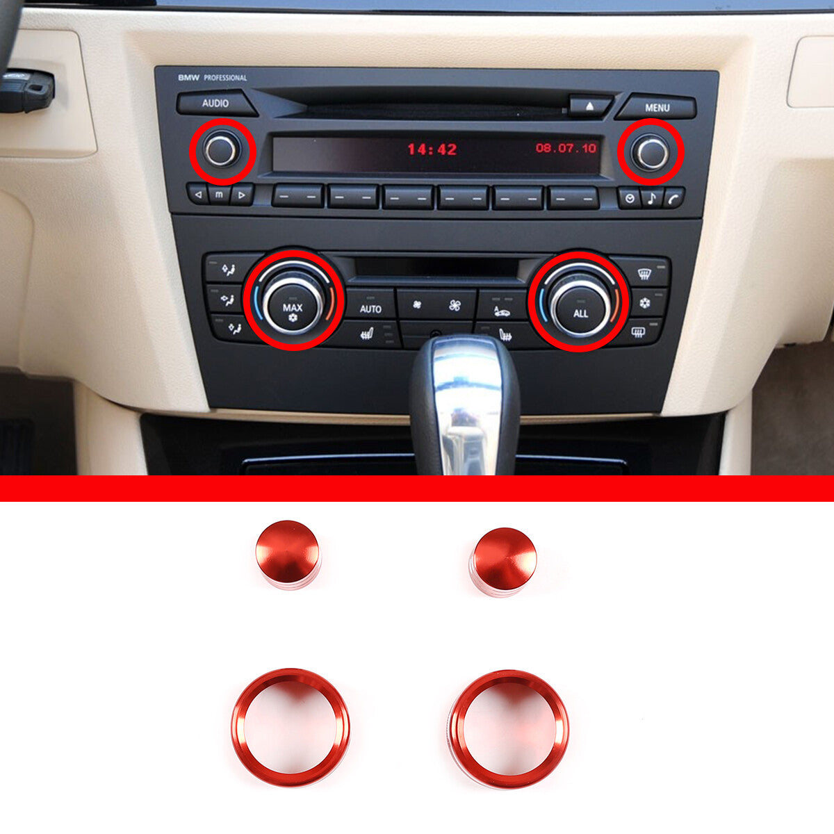 Carbon Fiber Center Control A/C Knife Panel Trim for Tacoma 06-15 - v