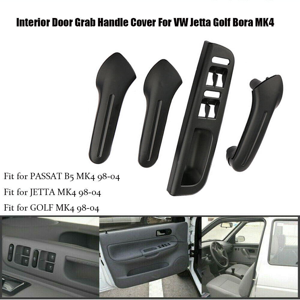 5-Piece Inner Door Handle Cover Switch Baffle Set for Volkswagen for Jetta for Golf for Bora MK4