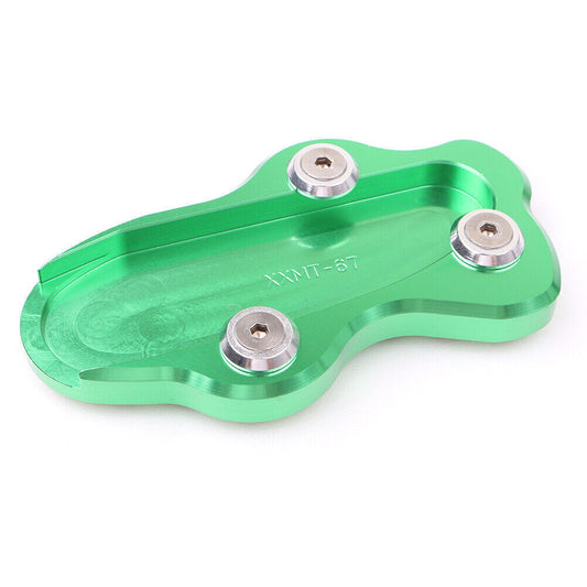 Side Kick Stand Pad Extension Plate For KSWASAKI VN900 CLASSIC 2006 - 2015 GREEN Q
