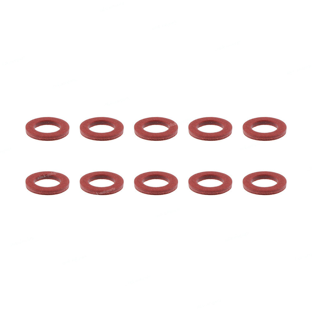 10 Pcs Lower Unit Drain Plug Gasket Red for Yamaha 90430-08020-00 90430-08003 Q