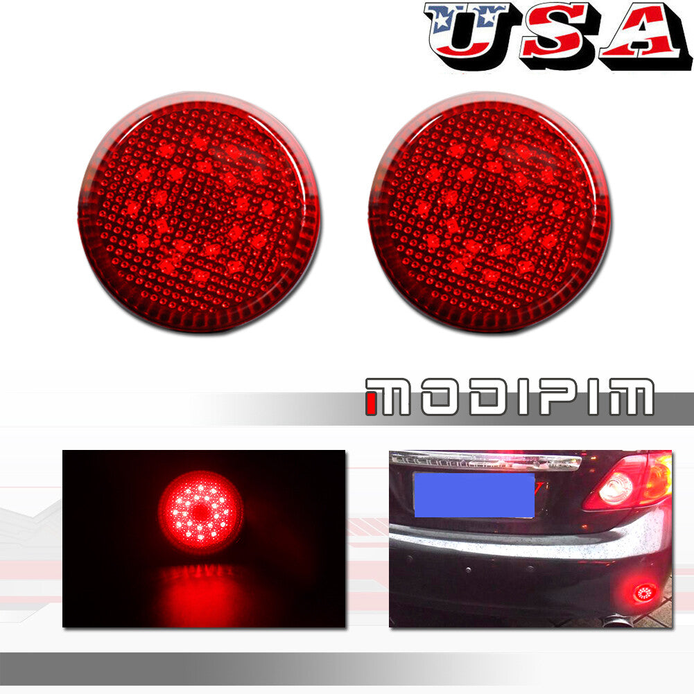 Red lens LED rear bumper reflector light suitable for Corolla 2007-2010- v