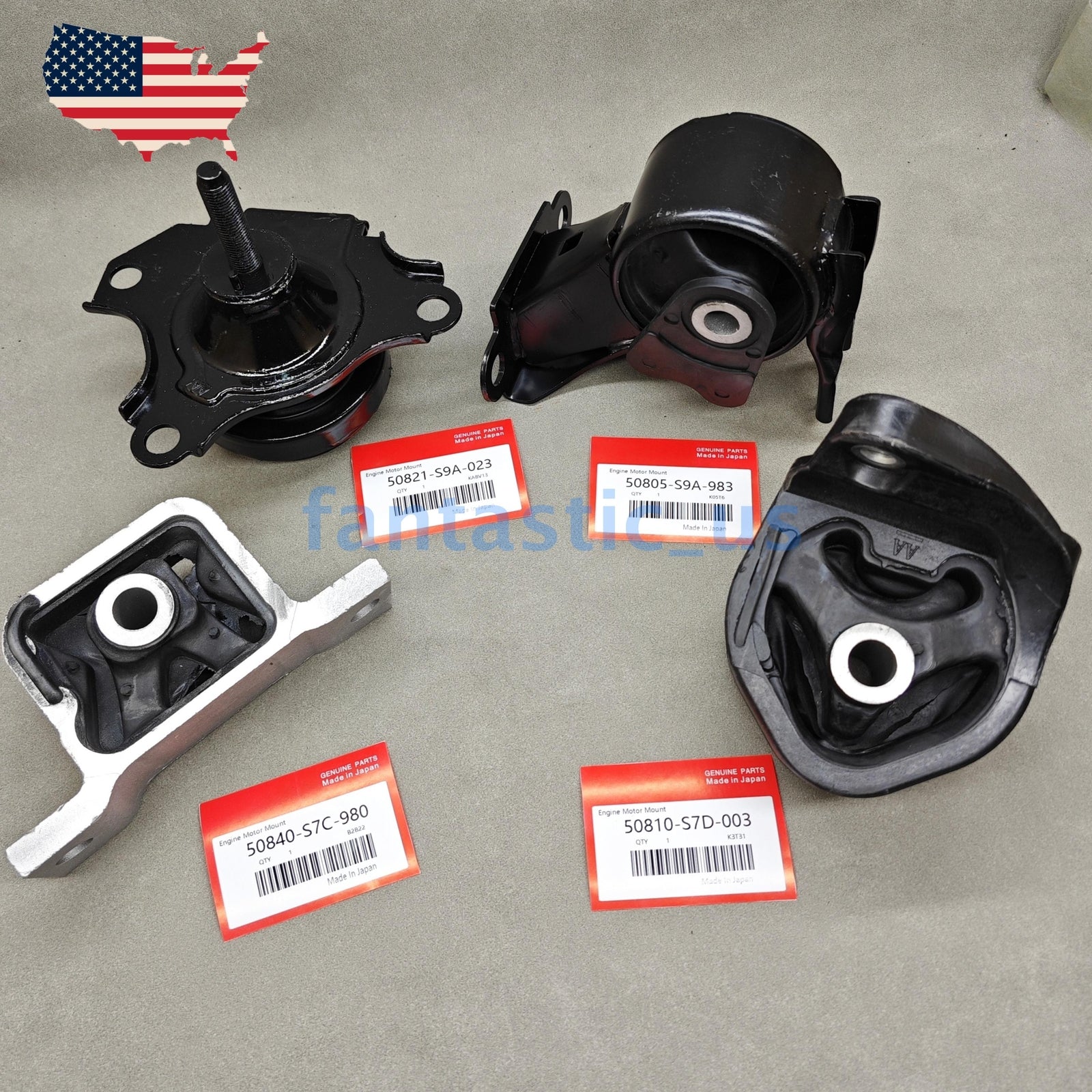 NEW OEM 4PCS Engine Motor Trans Mount For 2002-2006 for Honda CR-V 2.4L Automatic