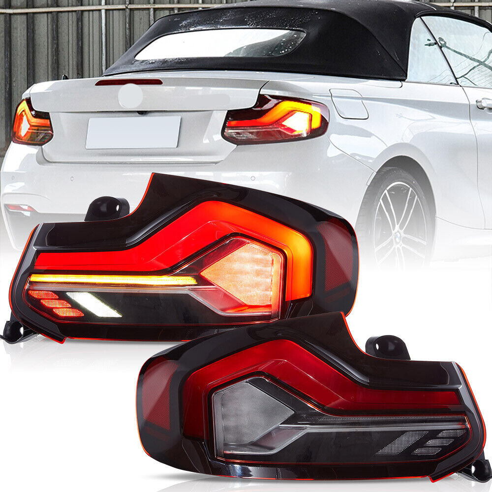 2X LED Taillights For 2014-2021 for BMW 2 Series M2 F87 F22 F23 Sequential Rear Lamp